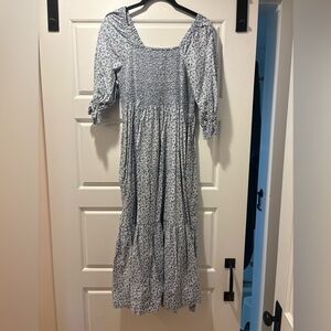 Madewell floral smocked dress